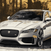 Grey Jaguar XF Luxury Diamond Painting