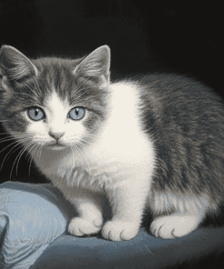 Grey and White Cats Diamond Painting