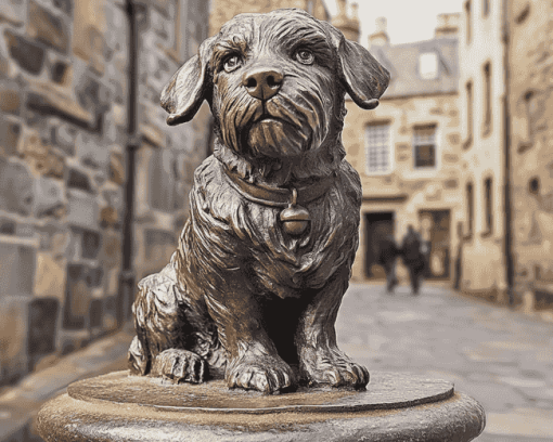 Greyfriars Bobby Statue Diamond Painting