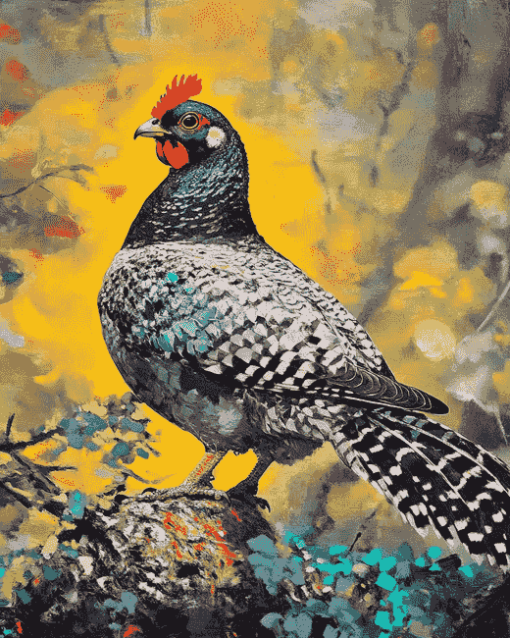 Grouse Bird Artistry Diamond Painting