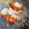 Growlithe Pokemon Anime Diamond Painting