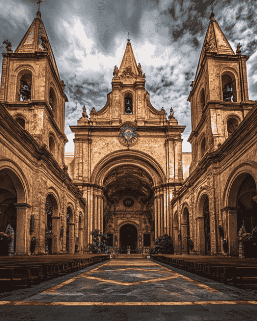 Guadalajara Cathedral Architecture Diamond Painting