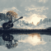 Guitar Landscape Scenic Diamond Painting