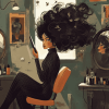 Hairdresser Animation Diamond Painting