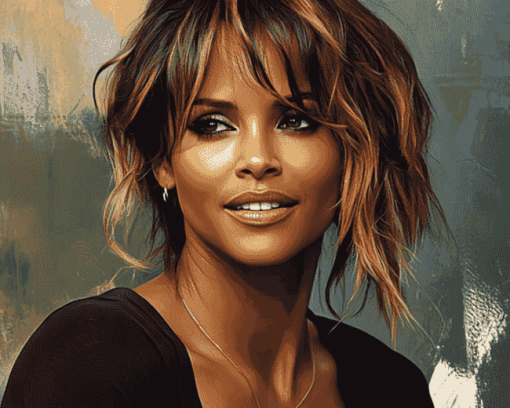 Halle Berry Celebrity Diamond Painting