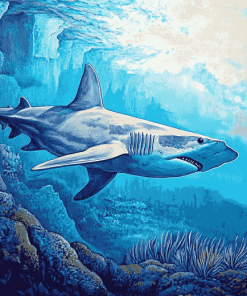 Hammerhead Shark Cartoon Diamond Painting