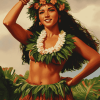 Hawaiian Hula Women Diamond Painting