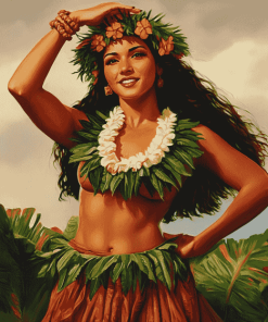 Hawaiian Hula Women Diamond Painting