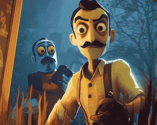 Hello Neighbor Animation Diamond Painting