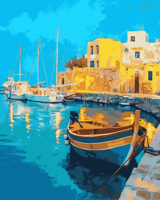 Heraklion Seascape Diamond Painting