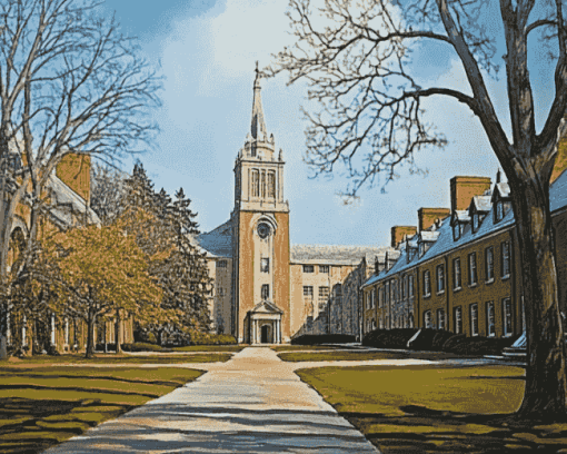 Historic Yale University Diamond Painting