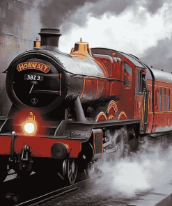 Hogwarts Express Steam Train Diamond Painting