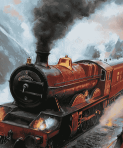 Hogwarts Steam Train Diamond Painting