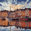 Honfleur Cityscape Diamond Painting