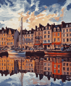 Honfleur Cityscape Diamond Painting