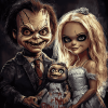 Horror Icon Bride Of Chucky Diamond Painting