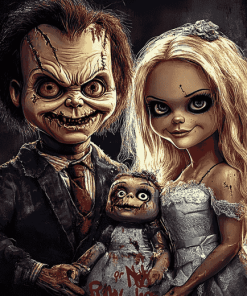 Horror Icon Bride Of Chucky Diamond Painting