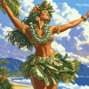 Hula Girl Animation Diamond Painting