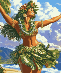 Hula Girl Animation Diamond Painting