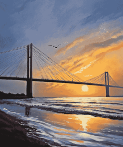 Hull Humber Bridge Seaside Diamond Painting