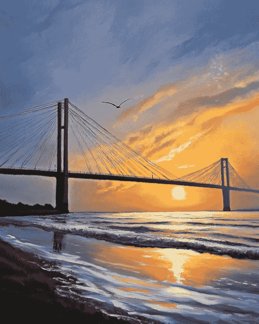 Hull Humber Bridge Seaside Diamond Painting