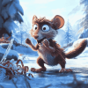 Ice Age Scrat Animation Diamond Painting