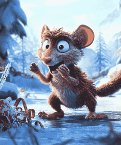 Ice Age Scrat Animation Diamond Painting