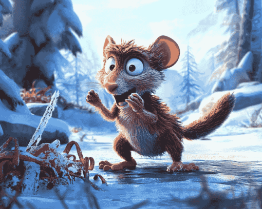 Ice Age Scrat Animation Diamond Painting