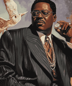 Iconic Bernie Mac Celebrity Diamond Painting