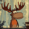 Iconic Bullwinkle J Moose Diamond Painting