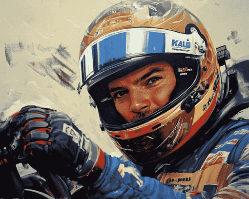 Iconic Kyle Larson Race Driver Diamond Painting