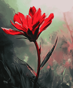 Indian Paintbrush Blossoms Diamond Painting