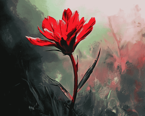 Indian Paintbrush Blossoms Diamond Painting