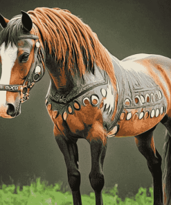 Indian Ponies Artwork Diamond Painting