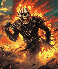 Iron Maiden Digital Animation Diamond Painting