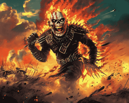 Iron Maiden Digital Animation Diamond Painting