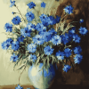 Issac Levitan Cornflowers Diamond Painting