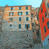 Italian Vernazza Cityscape Diamond Painting