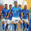 Italy Azurri Football Team Diamond Painting