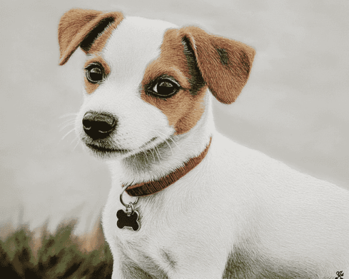 Jack Russell Terrier Puppies Diamond Painting