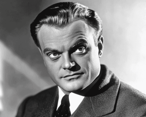 James Cagney Black and White Diamond Painting