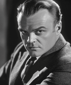 James Cagney Black and White Diamond Painting