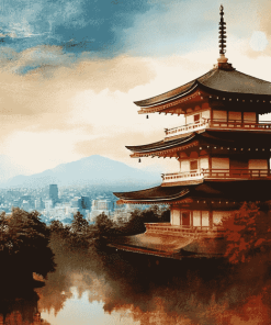 Japanese Buildings Diamond Painting