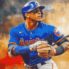 Javier Baez Baseball Icon Diamond Painting