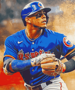 Javier Baez Baseball Icon Diamond Painting