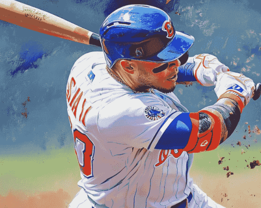 Javier Baez Famous Baseballer Diamond Painting