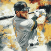 Jed Lowrie Baseball Diamond Painting