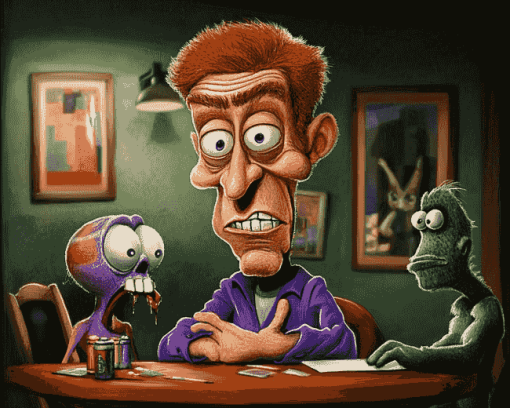 Jeff Dunham Cartoons Diamond Painting