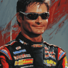 Jeff Gordon Glasses Race Cars Diamond Painting