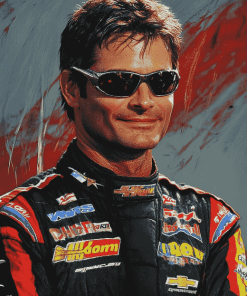 Jeff Gordon Glasses Race Cars Diamond Painting